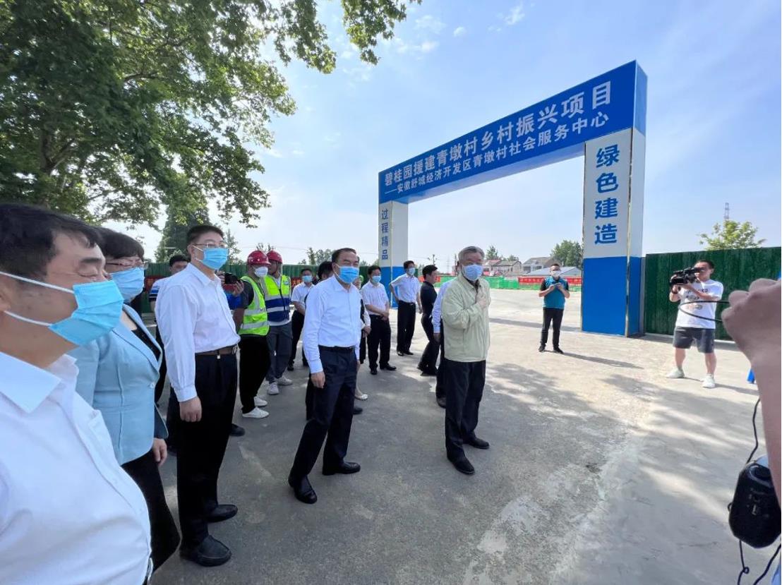 美丽乡村丨全国政协副主席卢展工莅临开云网投-开云(中国)建筑乡村振兴项目视察指导